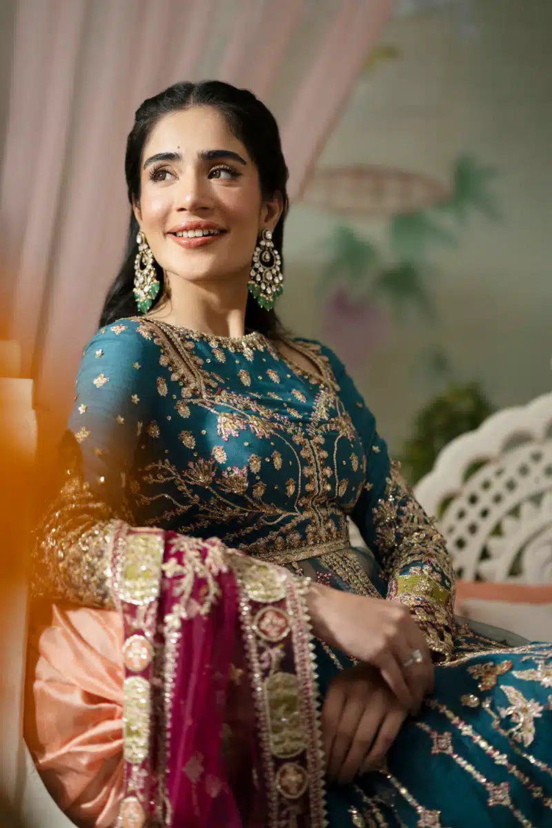 Qalamkar | Dilnaz Wedding Formals | DN-02 SABRINA - by - Libasekhas UK - Registered Vendor of : Qalamkar - 100% Original Designer Dresss