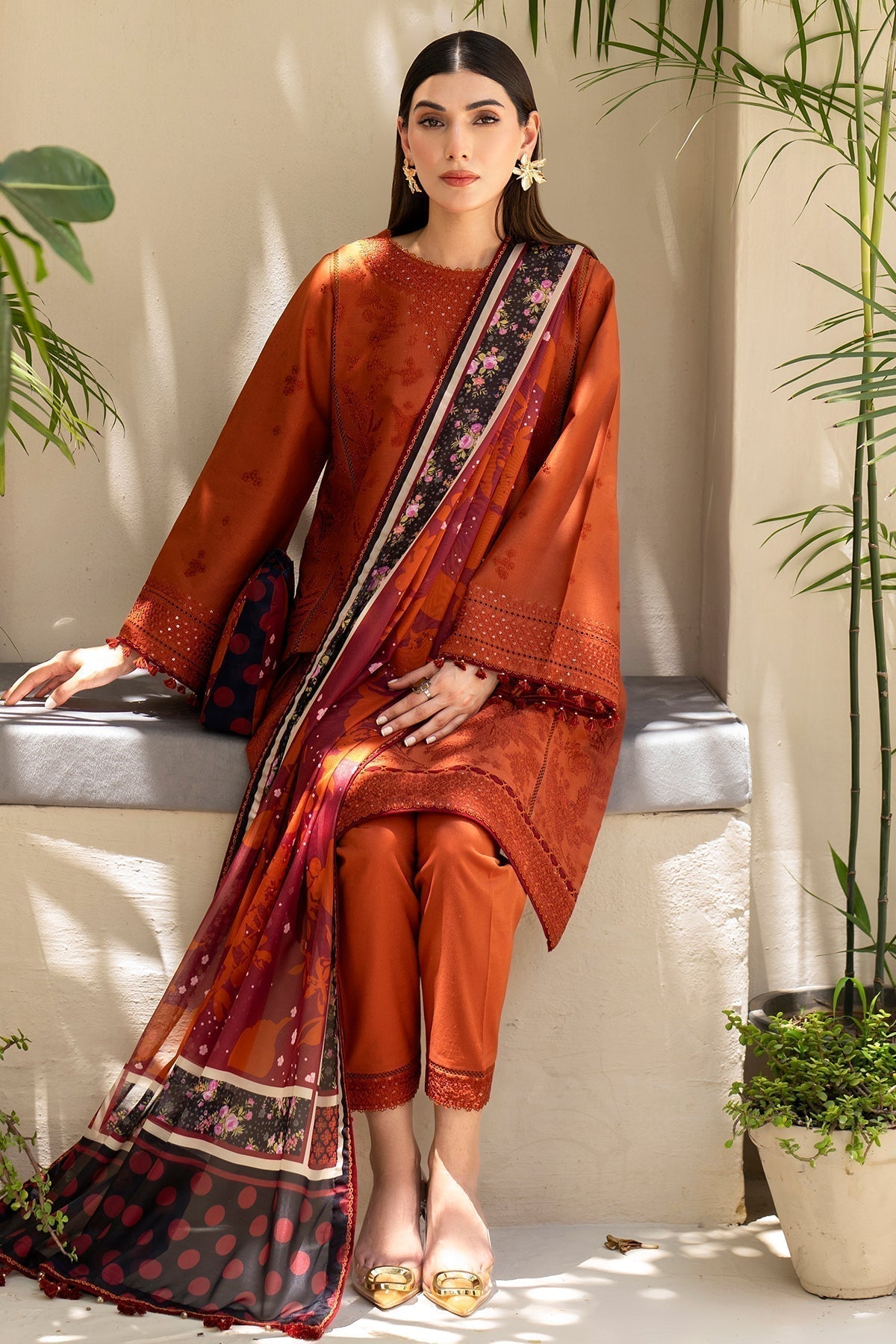 Jazmin | Irish Lawn SS 24 | D5 - by - Libasekhas UK - Registered Vendor of : Jazmin - 100% Original Designer Dresss