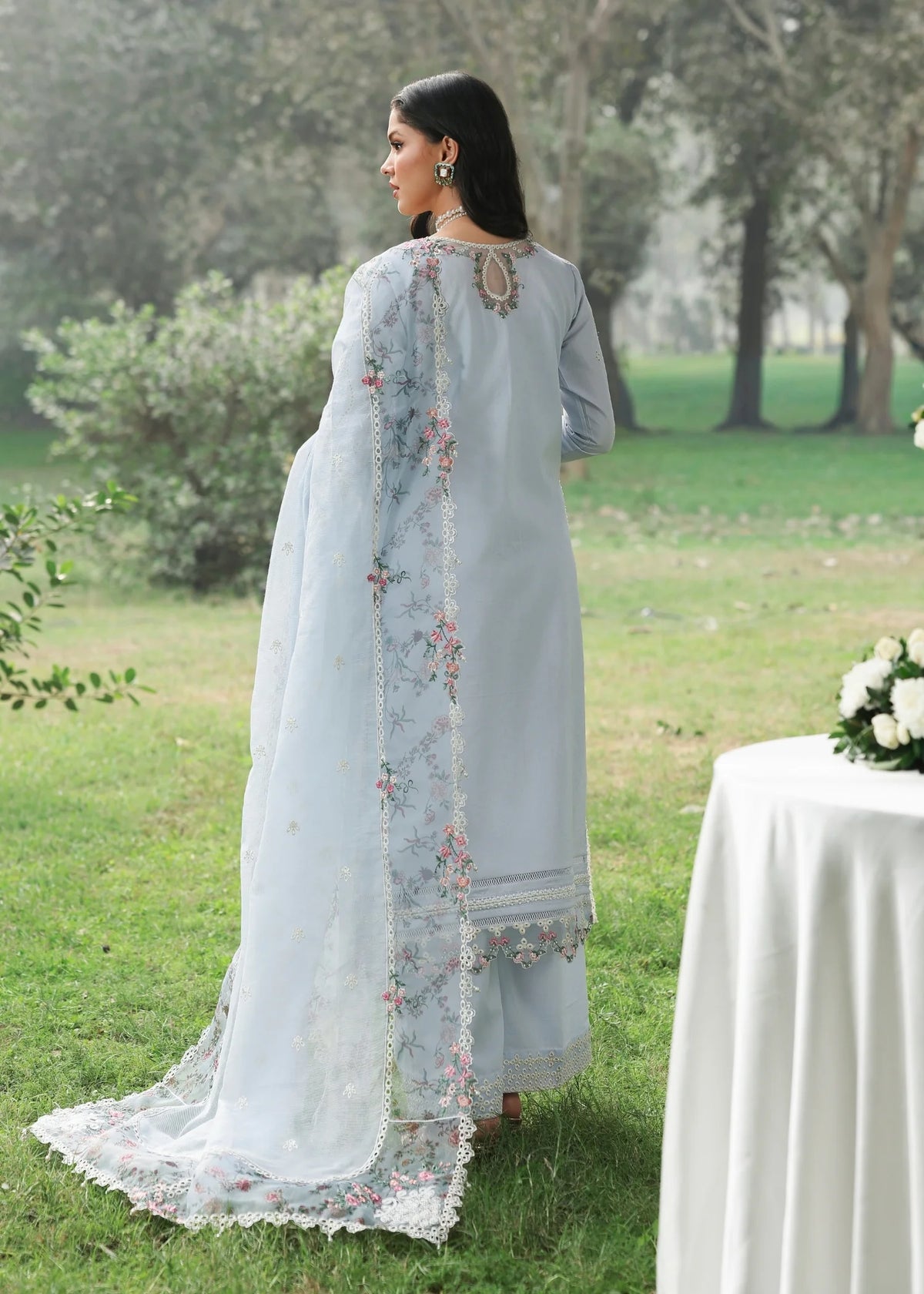 Sardinia | Tales of Petals | MORNING SKY - by Libasekhas UK - Registered Vendor of : Sardinia - 100% Original Designer Dress