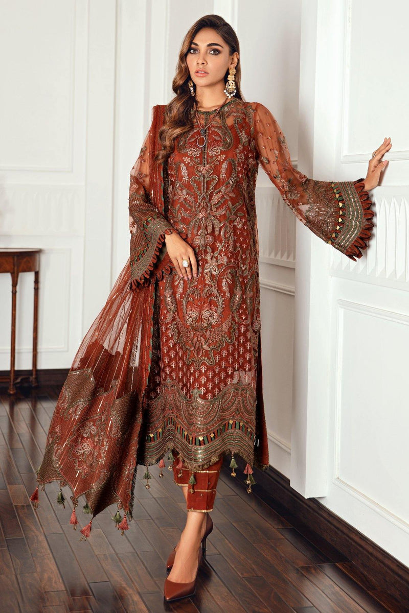 Jazmin | Formals Collection | NET UN-4018 - by - Libasekhas UK - Registered Vendor of : Jazmin - 100% Original Designer Dresss