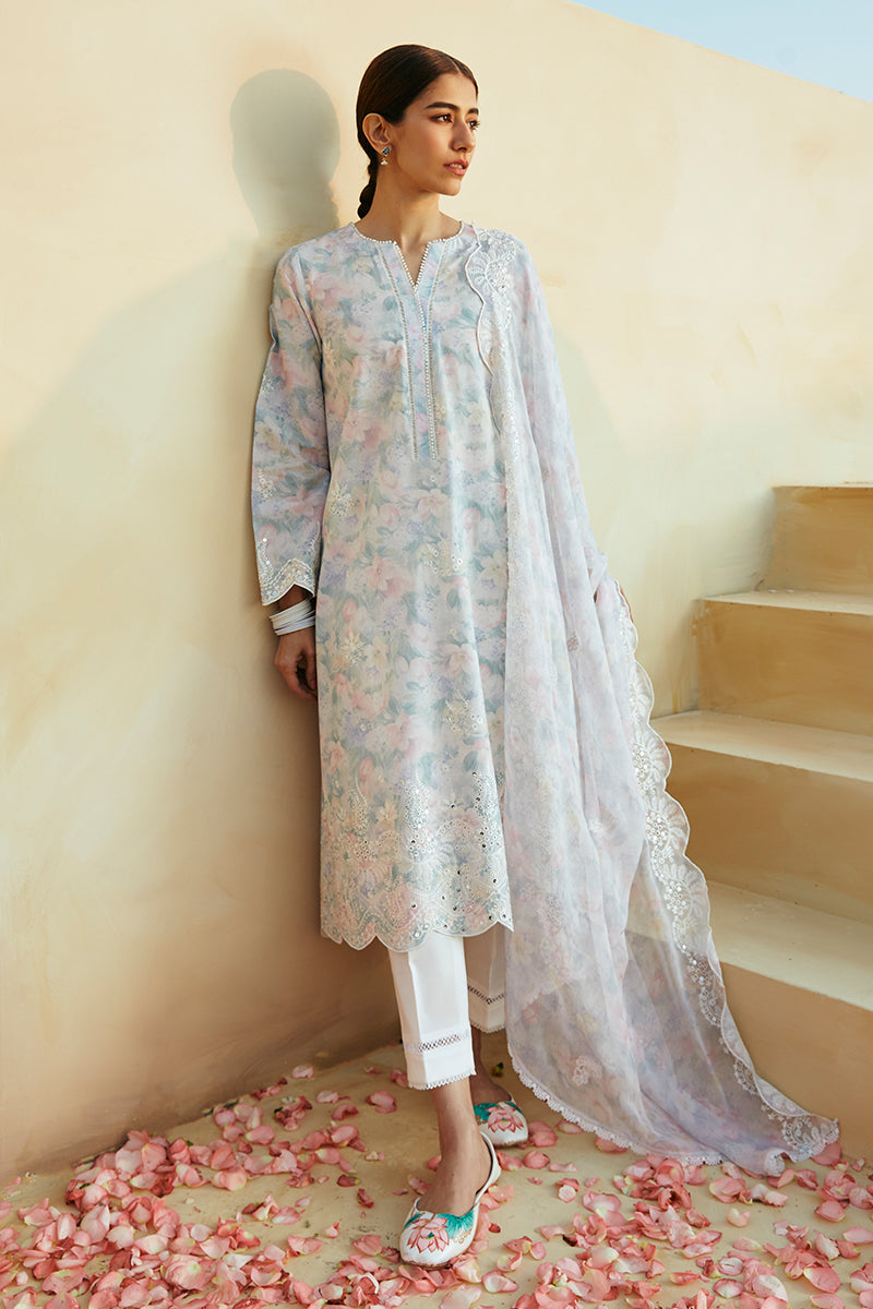 Cross Stitch | Premium Lawn 24 | VIOLA PEARL - by - Libasekhas UK - Registered Vendor of : Cross Stitch - 100% Original Designer Dresss