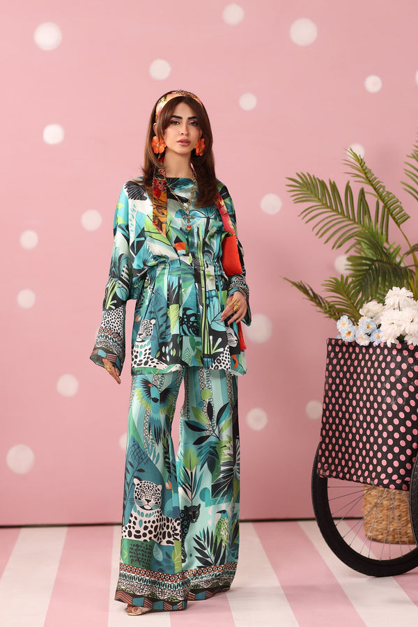 Musferah Saad | Resort Collection | Azure Ambush - by Libasekhas UK - Registered Vendor of : Musferah Saad - 100% Original Designer Dress