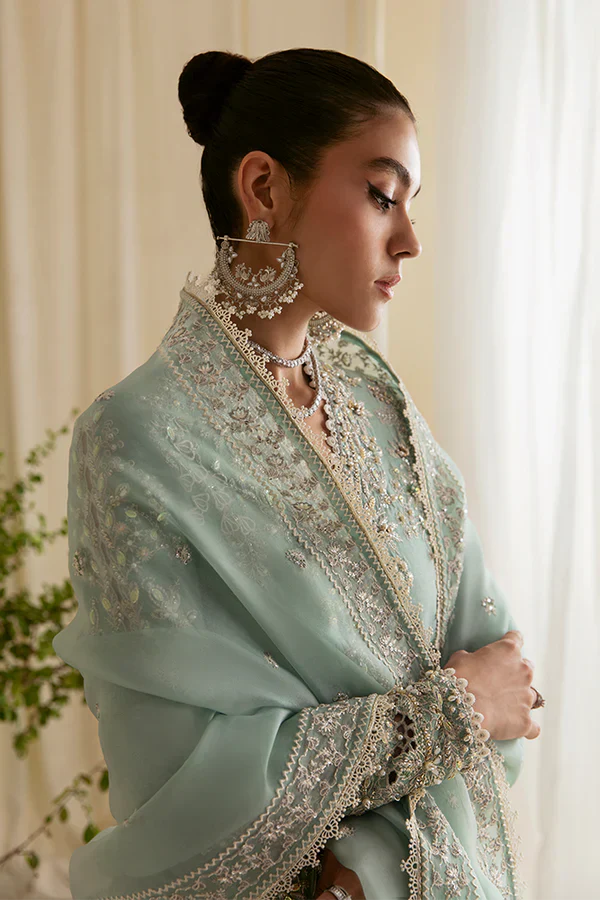 Suffuse | Freeshia Formals | Mint Angrakha - by Libasekhas - Registered Vendor of : Suffuse - 100% Original Designer Dress