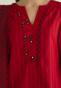 Zarqash | Whispers of Summer | CRIMSON BLOOM - by Libasekhas UK - Registered Vendor of : Zarqash - 100% Original Designer Dress