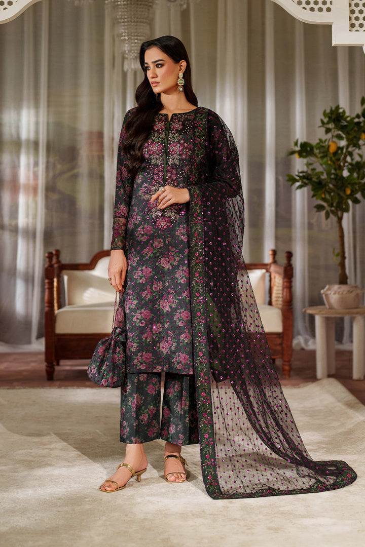 Iznik | Printed Formals | UE-537 - by Libasekhas UK - Registered Vendor of : Iznik - 100% Original Designer Dress