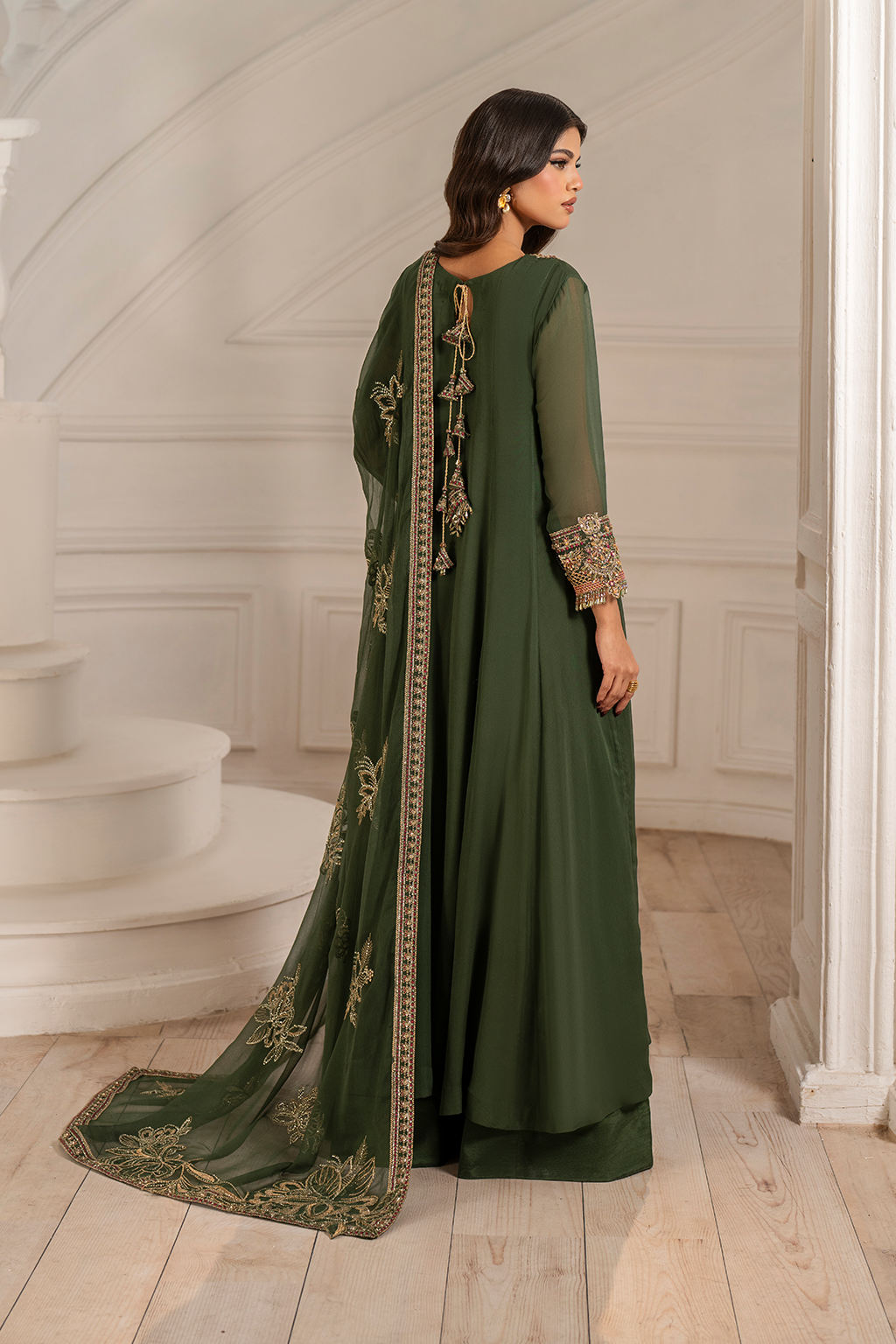 Iznik I Festive Formal I UE-416 Embroidered Chiffon - by Libasekhas UK - Registered Vendor of : Iznik - 100% Original Designer Dress