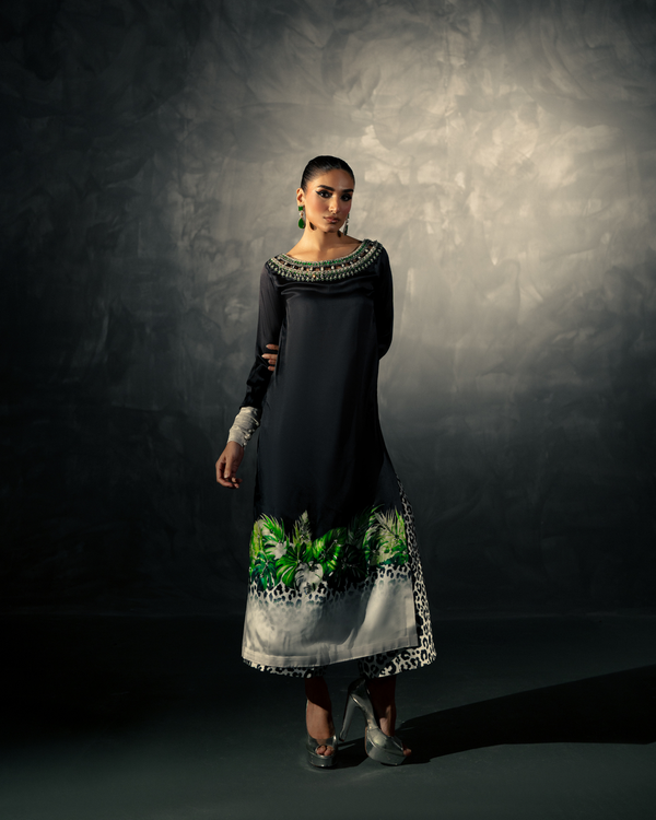 Vasal | Zyra Luxe Pret 26 | Noir Amber - by Libasekhas UK - Registered Vendor of : Vasal - 100% Original Designer Dress