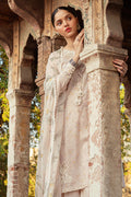 Cross Stitch | Premium Lawn 24 | SILVER PEONY - by - Libasekhas UK - Registered Vendor of : Cross Stitch - 100% Original Designer Dresss