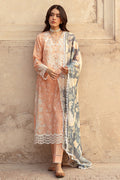 Cross Stitch | Premium Lawn 24 | SUNSET FLORA - by - Libasekhas UK - Registered Vendor of : Cross Stitch - 100% Original Designer Dresss