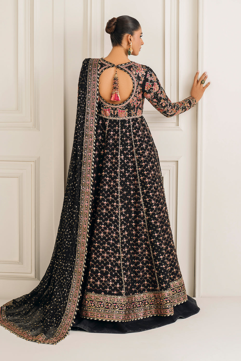 Baroque | Formals Collection | EMBROIDERED CHIFFON UF-4156 - by Libasekhas UK - Registered Vendor of : Baroque - 100% Original Designer Dress