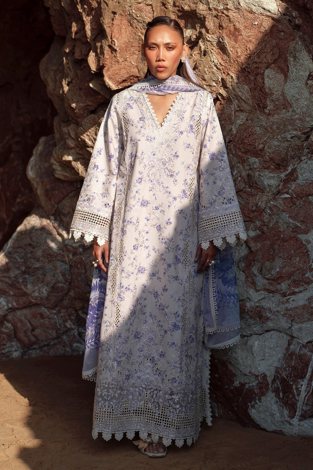 Afrozeh | Summer Together 25 | Zircon - by - Libasekhas UK - Registered Vendor of : Afrozeh - 100% Original Designer Dresss
