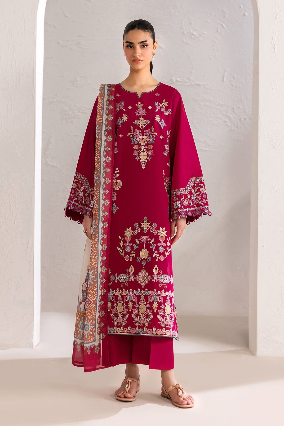 Baroque | Luxury Summer Pret | UF-4449 - by Libasekhas UK - Registered Vendor of : Baroque - 100% Original Designer Dress
