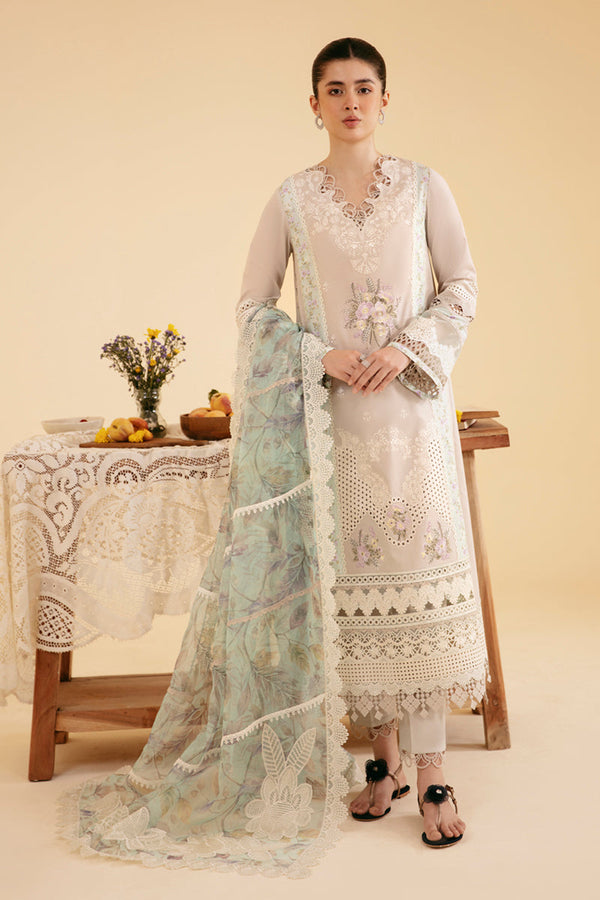 Qalamkar | Qlinekari Luxury Lawn | SQ-13 AYSEL - by - Libasekhas UK - Registered Vendor of : Qalamkar - 100% Original Designer Dresss
