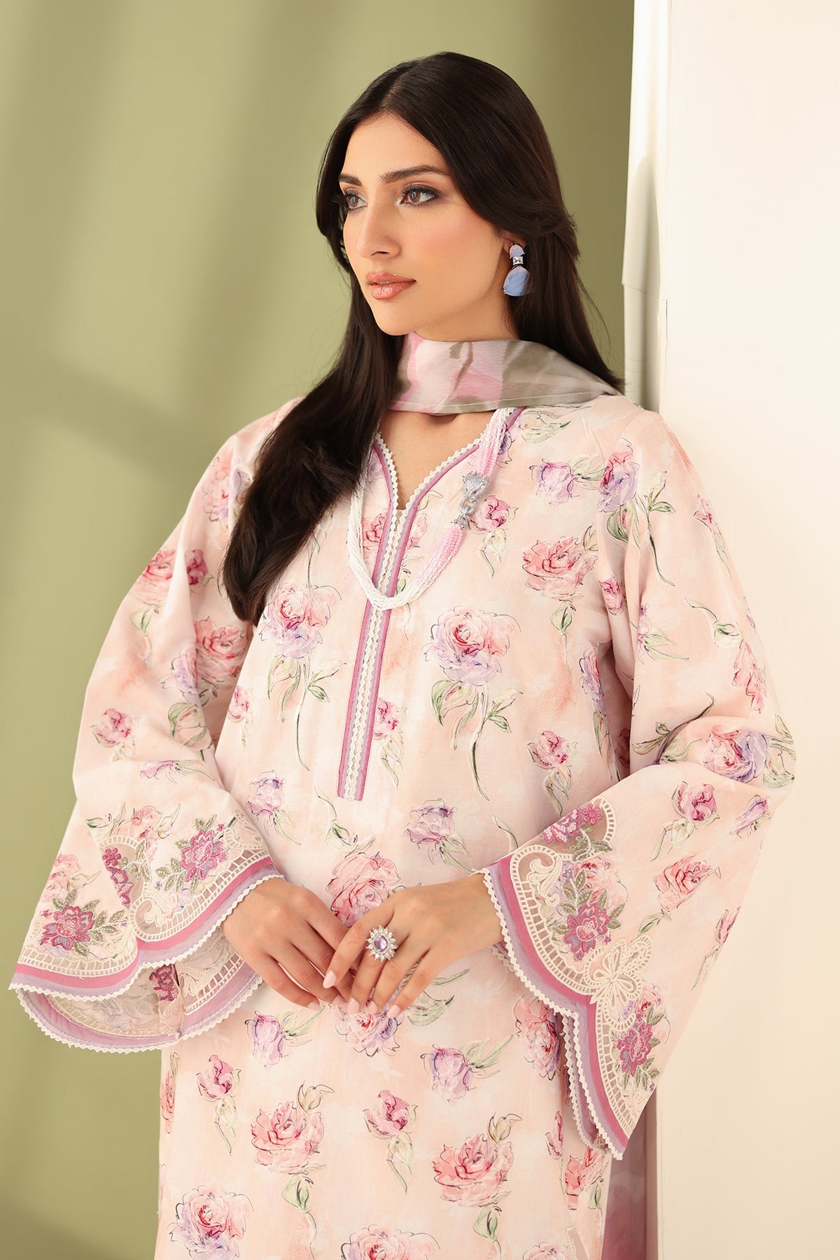 Baroque | Eid Printique | EMBROIDERED PRINTED LAWN UF-4177 - by - Libasekhas UK - Registered Vendor of : Baroque - 100% Original Designer Dresss