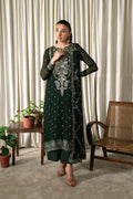Neeshay | Ready to Wear Chiffon | RTW-CHFN-04 Green - by Libasekhas UK - Registered Vendor of : Neeshay - 100% Original Designer Dress