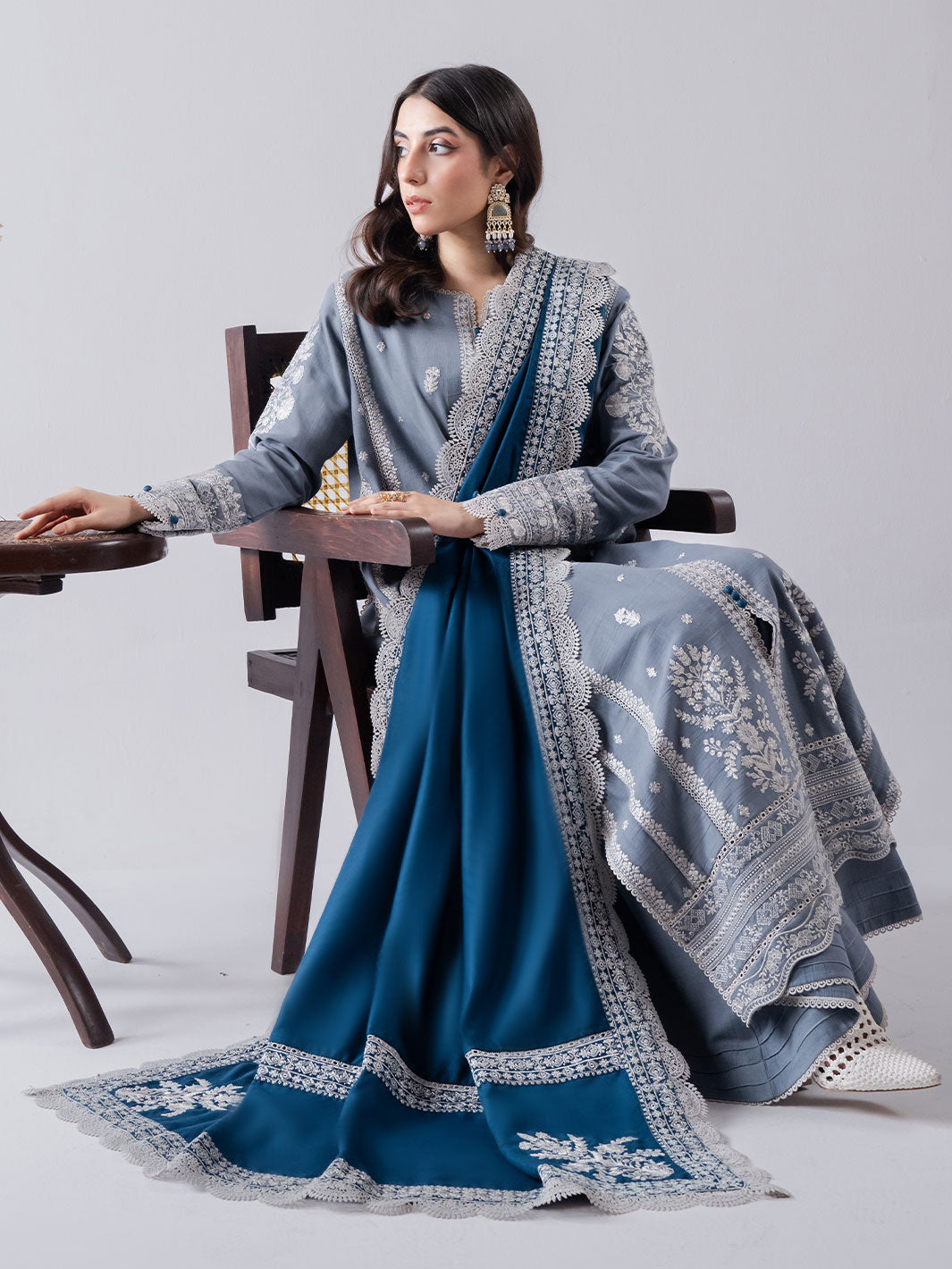 Faiza Faisal | Winter Edit 2024 | ELAAF - by - Libasekhas UK - Registered Vendor of : Faiza Faisal - 100% Original Designer Dresss