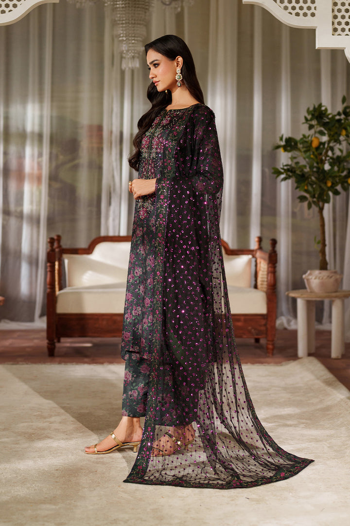 Iznik | Printed Formals | UE-537 - by Libasekhas UK - Registered Vendor of : Iznik - 100% Original Designer Dress