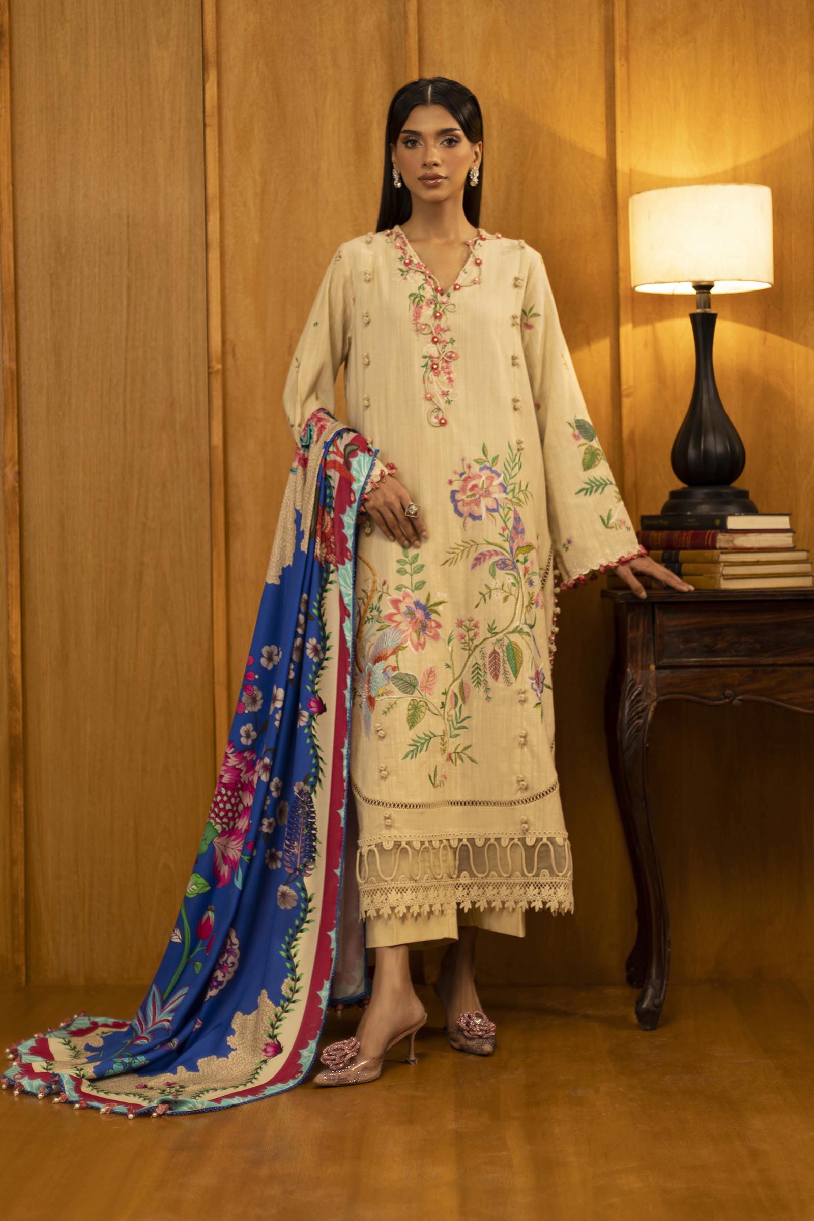 Sana Safinaz | Muzlin Winter 25 | M253-001A - by Libasekhas UK - Registered Vendor of : Sana Safinaz - 100% Original Designer Dress