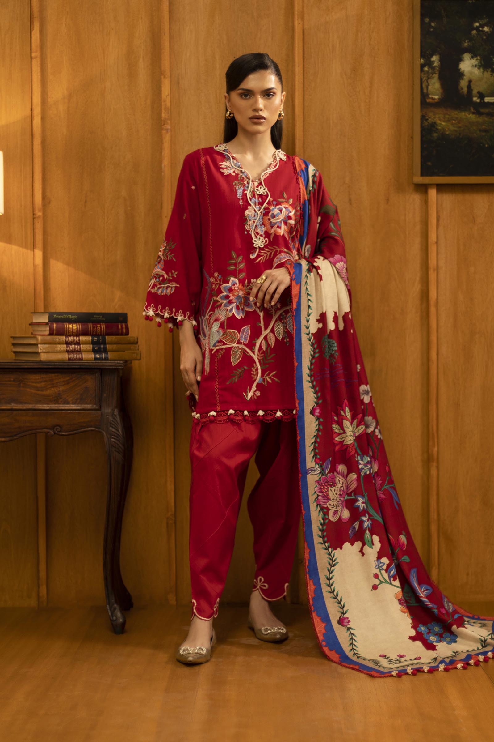 Sana Safinaz | Muzlin Winter 25 | M253-001B - by Libasekhas UK - Registered Vendor of : Sana Safinaz - 100% Original Designer Dress