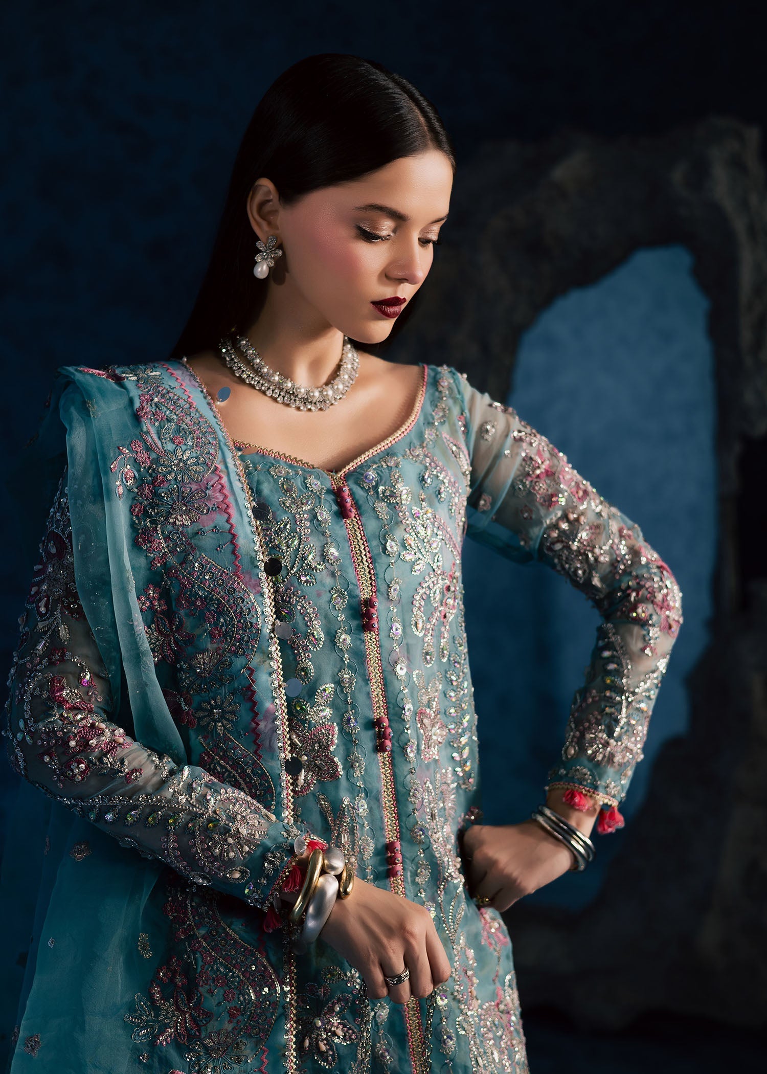 Maria Osama Khan | Lamhay Wedding Festive | NEELUM - by Libasekhas UK - Registered Vendor of : Maria Osama Khan - 100% Original Designer Dress