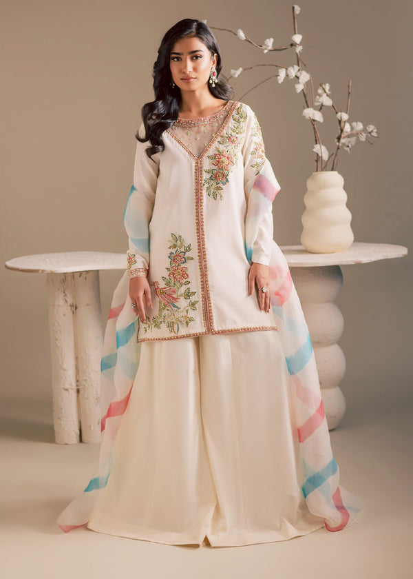Maria Osama Khan | Noir Bliss Luxury Formals | Pearl Whisper - by Libasekhas UK - Registered Vendor of : Maria Osama Khan - 100% Original Designer Dress