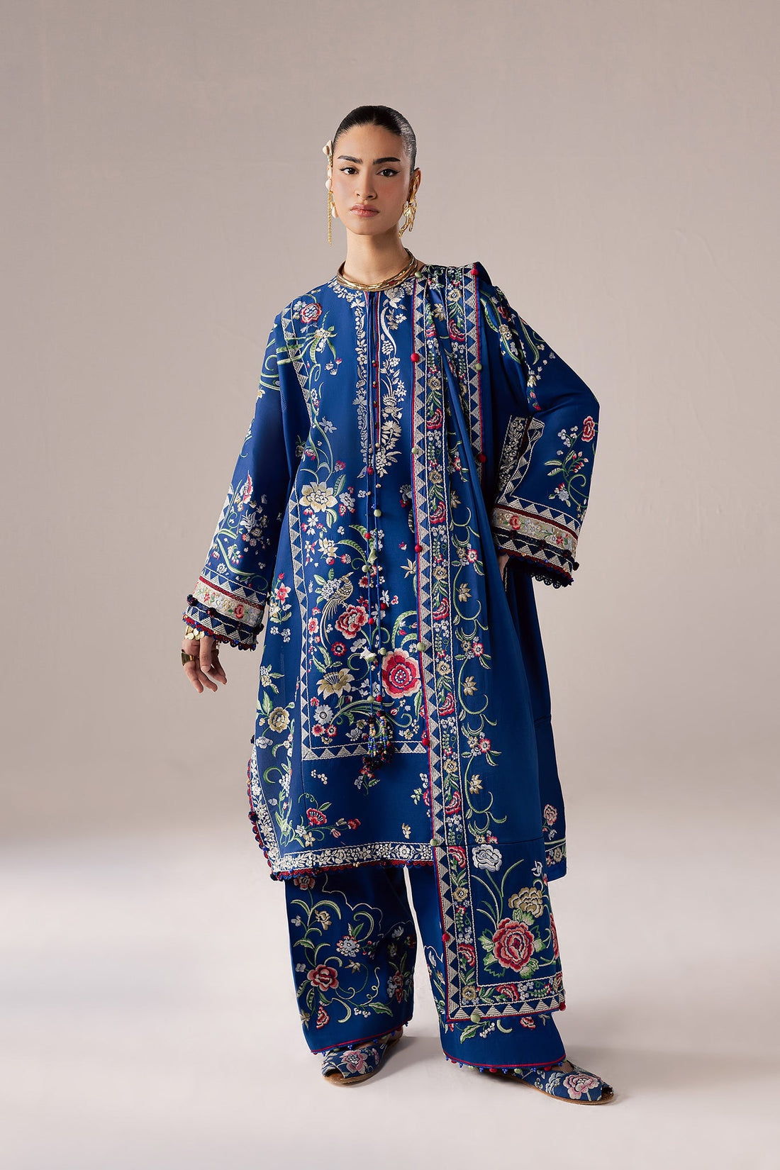 Elan | Stitched Pret 26 | ZABAR (EL26-01 B ST) - by Libasekhas UK - Registered Vendor of : Elan - 100% Original Designer Dress