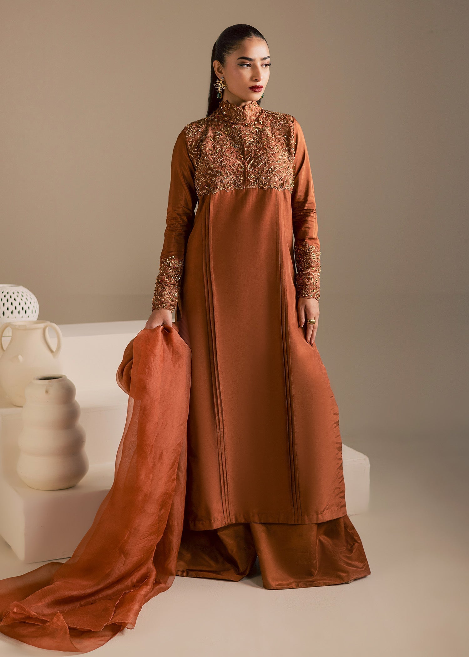 Maria Osama Khan | Noir Bliss Luxury Formals | Coco Dusk - by Libasekhas UK - Registered Vendor of : Maria Osama Khan - 100% Original Designer Dress