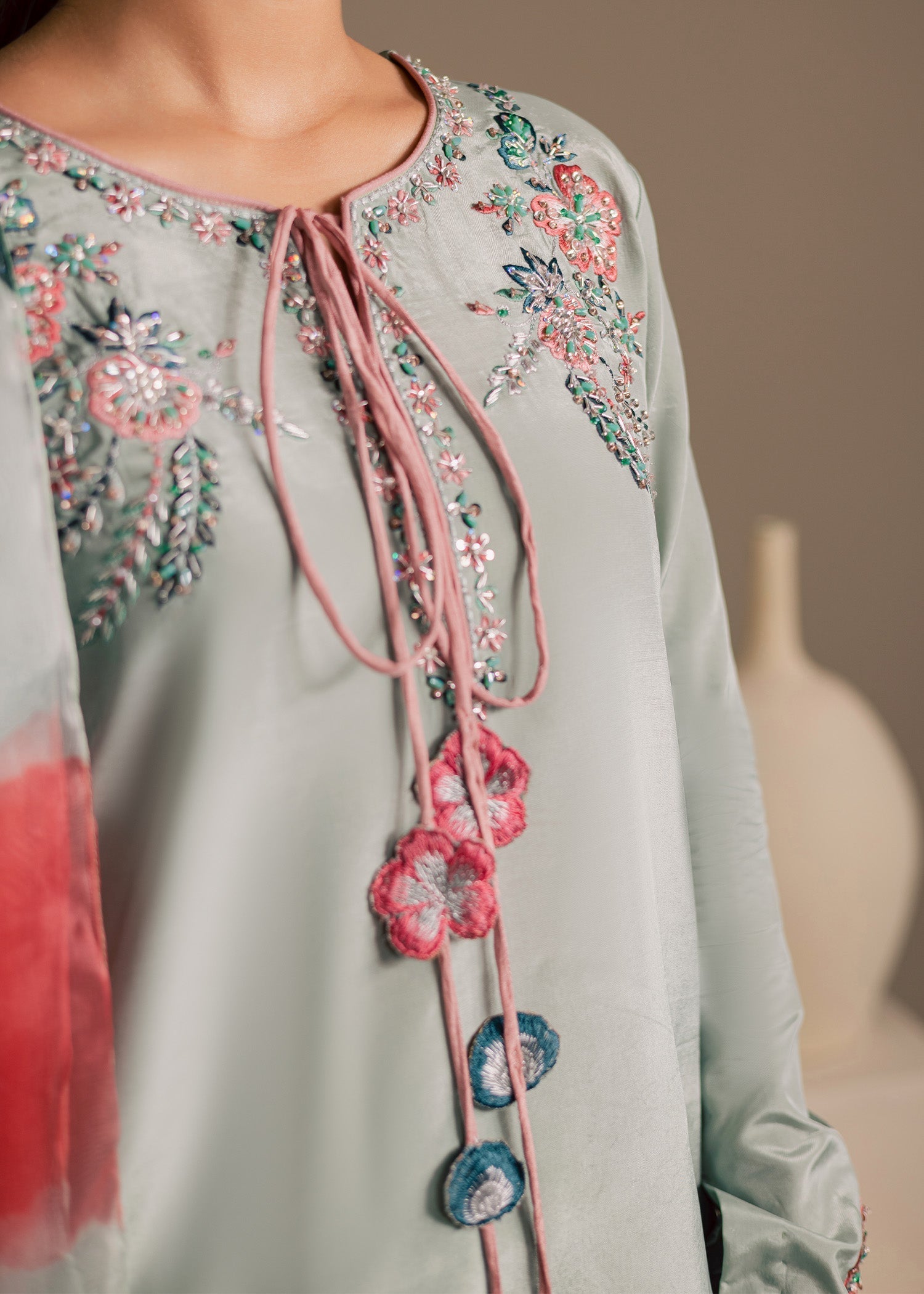 Maria Osama Khan | Noir Bliss Luxury Formals | Ash Mist - by Libasekhas UK - Registered Vendor of : Maria Osama Khan - 100% Original Designer Dress