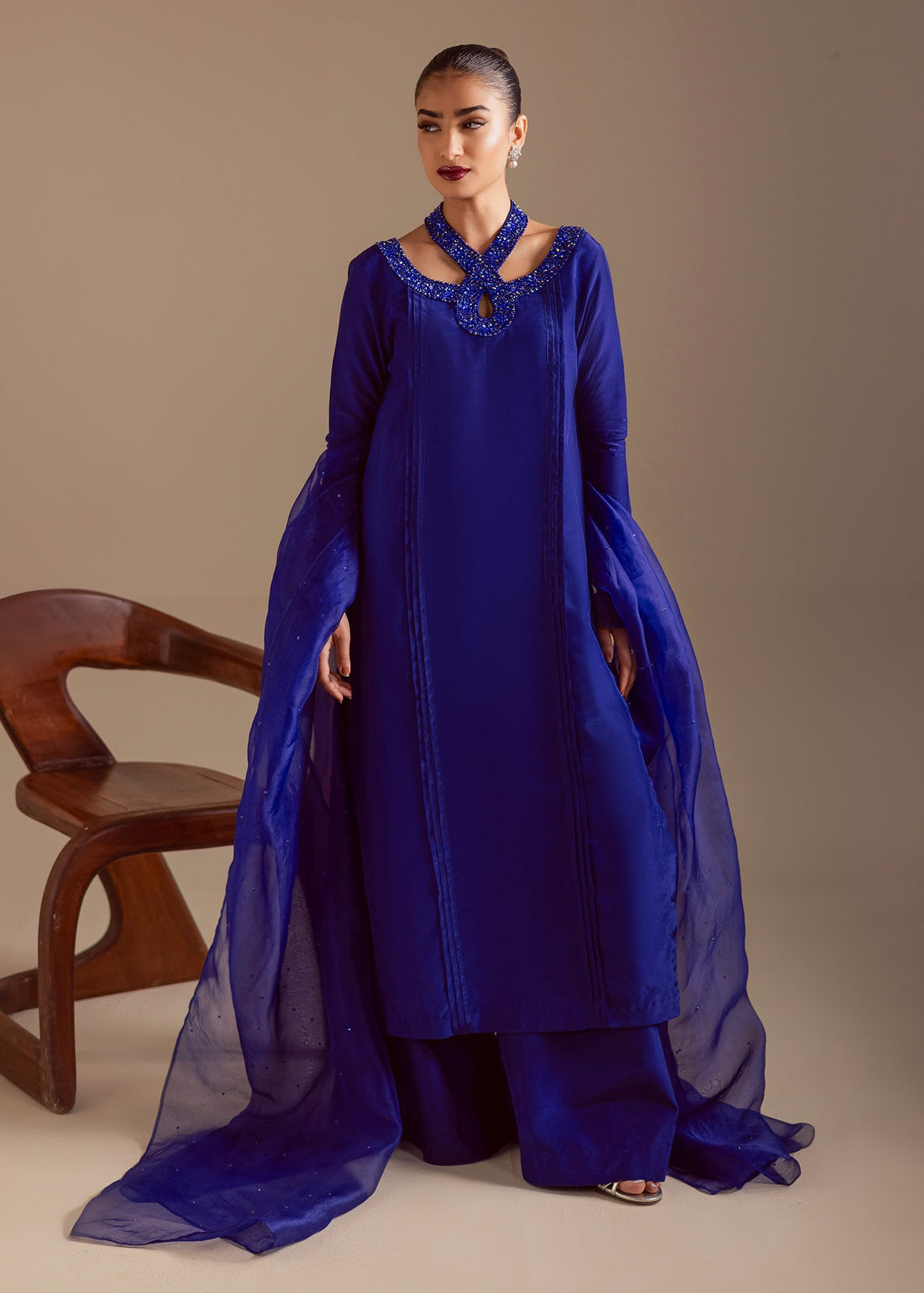 Maria Osama Khan | Noir Bliss Luxury Formals | Majestic Noir - by Libasekhas UK - Registered Vendor of : Maria Osama Khan - 100% Original Designer Dress