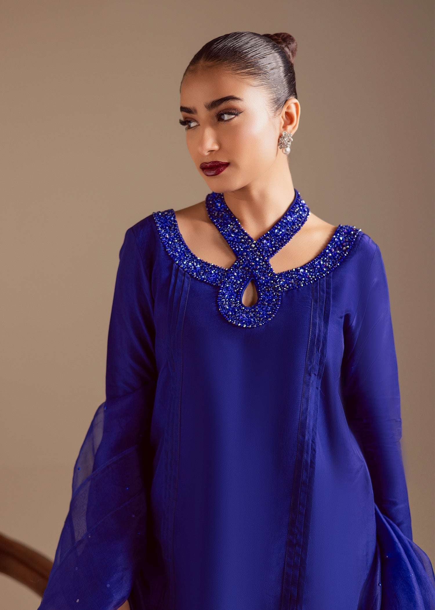 Maria Osama Khan | Noir Bliss Luxury Formals | Majestic Noir - by Libasekhas UK - Registered Vendor of : Maria Osama Khan - 100% Original Designer Dress
