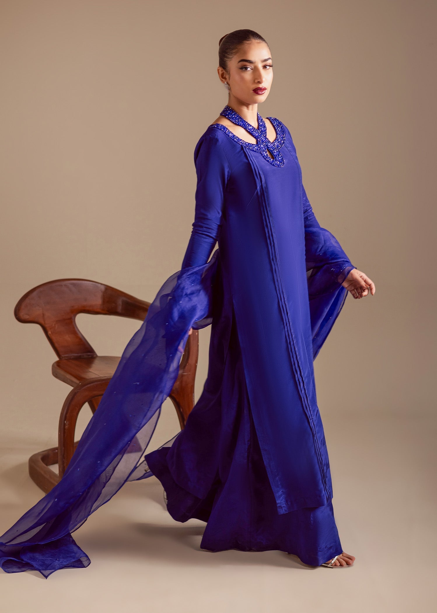 Maria Osama Khan | Noir Bliss Luxury Formals | Majestic Noir - by Libasekhas UK - Registered Vendor of : Maria Osama Khan - 100% Original Designer Dress
