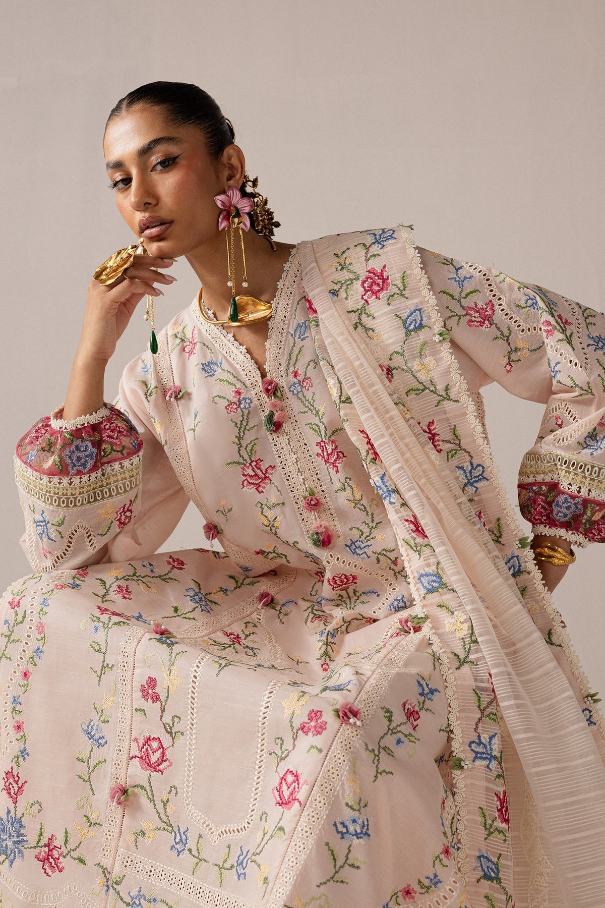 Elan | Stitched Pret 26 | SOZRAAG (EL26-03 A ST) - by Libasekhas UK - Registered Vendor of : Elan - 100% Original Designer Dress