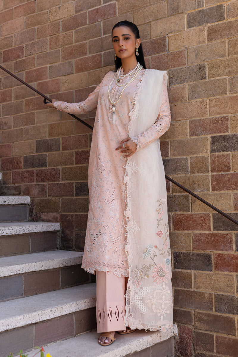 Qalamkar | Q Line Lawn 25 | QM-12 Miso - by - Libasekhas UK - Registered Vendor of : Qalamkar - 100% Original Designer Dresss