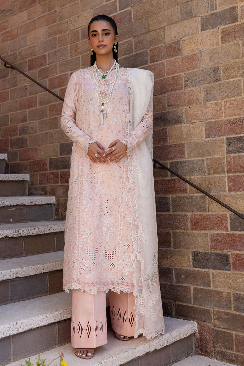 Qalamkar | Q Line Lawn 25 | QM-12 Miso - by - Libasekhas UK - Registered Vendor of : Qalamkar - 100% Original Designer Dresss