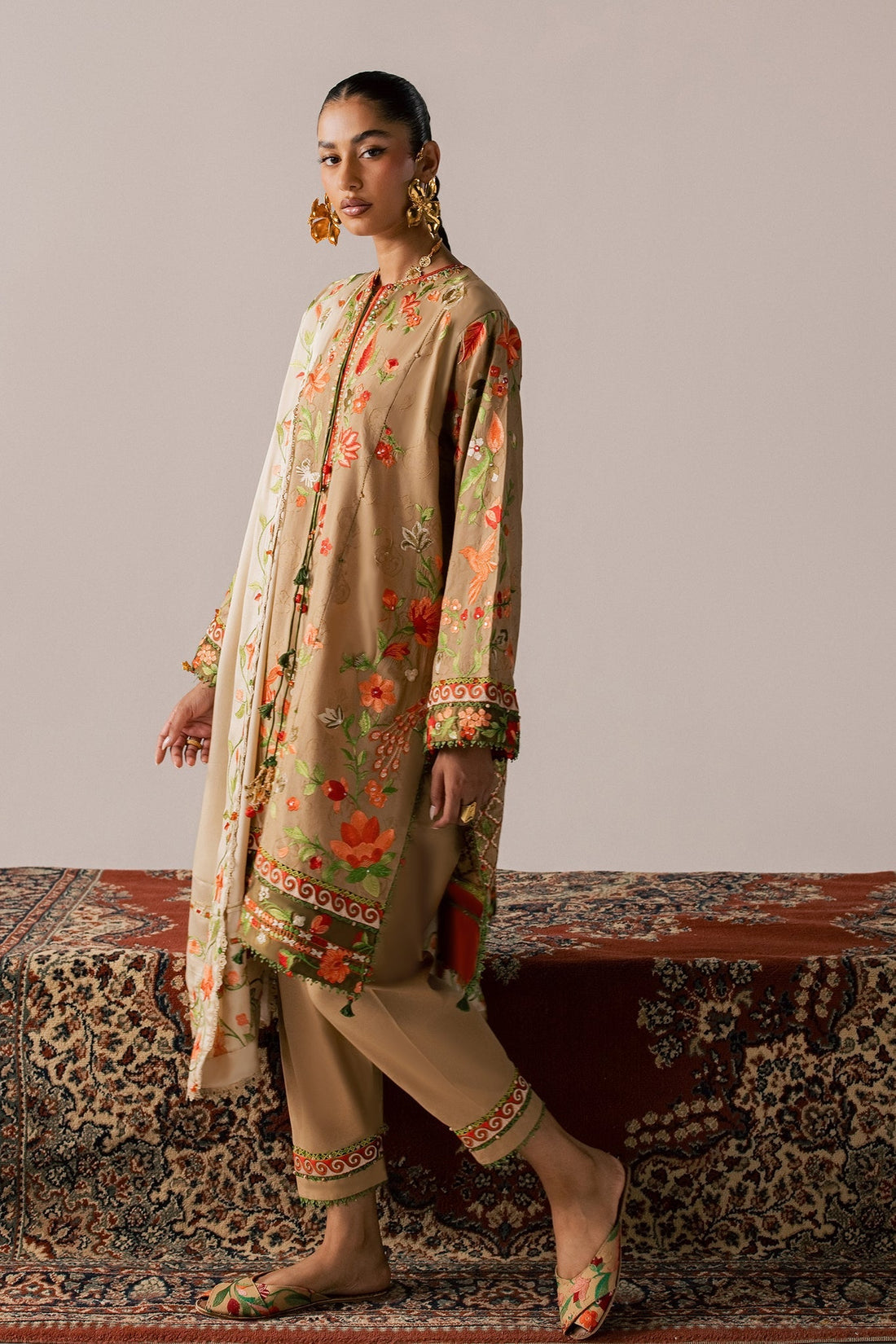 Elan | Stitched Pret 26 | DEODAR (EL26-12 B ST) - by Libasekhas UK - Registered Vendor of : Elan - 100% Original Designer Dress