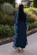 Qalamkar | Q Line Lawn 25 | QM-01 Bleu - by - Libasekhas UK - Registered Vendor of : Qalamkar - 100% Original Designer Dresss