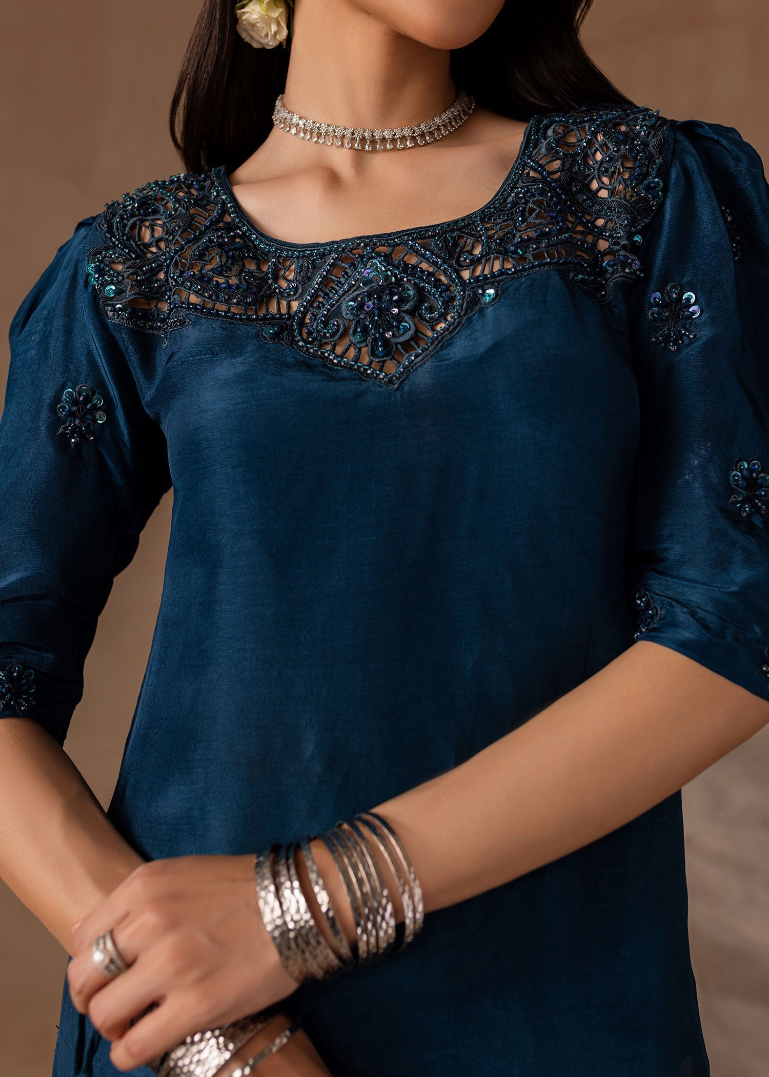 Maria Osama Khan | Noir Bliss Luxury Formals | Royal Sapphire - by - Libasekhas UK - Registered Vendor of : Maria Osama Khan - 100% Original Designer Dresss
