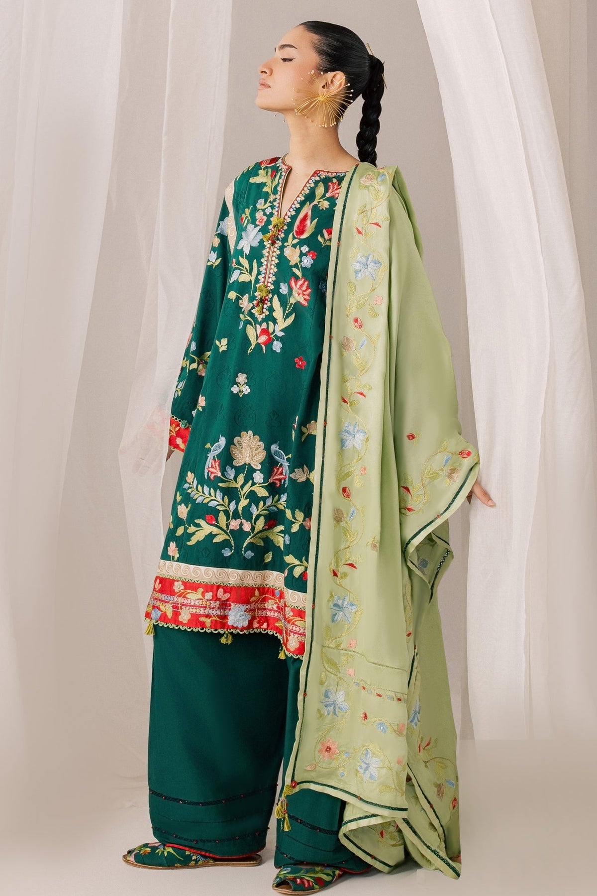 Elan | Stitched Pret 26 | DEODAR (EL26-12 A ST) - by Libasekhas UK - Registered Vendor of : Elan - 100% Original Designer Dress