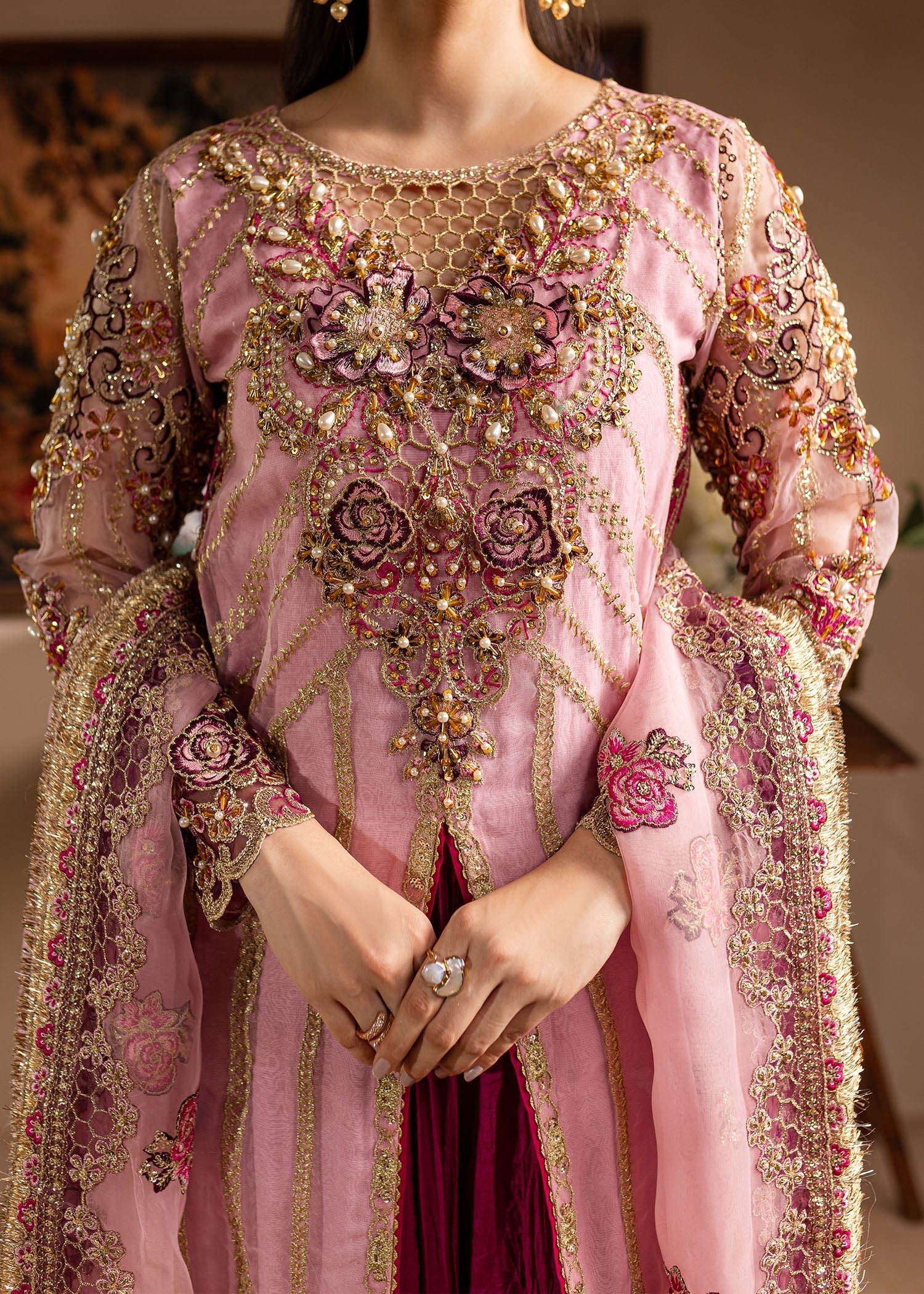 Maria Osama Khan | Lamhay Wedding Festive | Zarmina - by - Libasekhas UK - Registered Vendor of : Maria Osama Khan - 100% Original Designer Dresss
