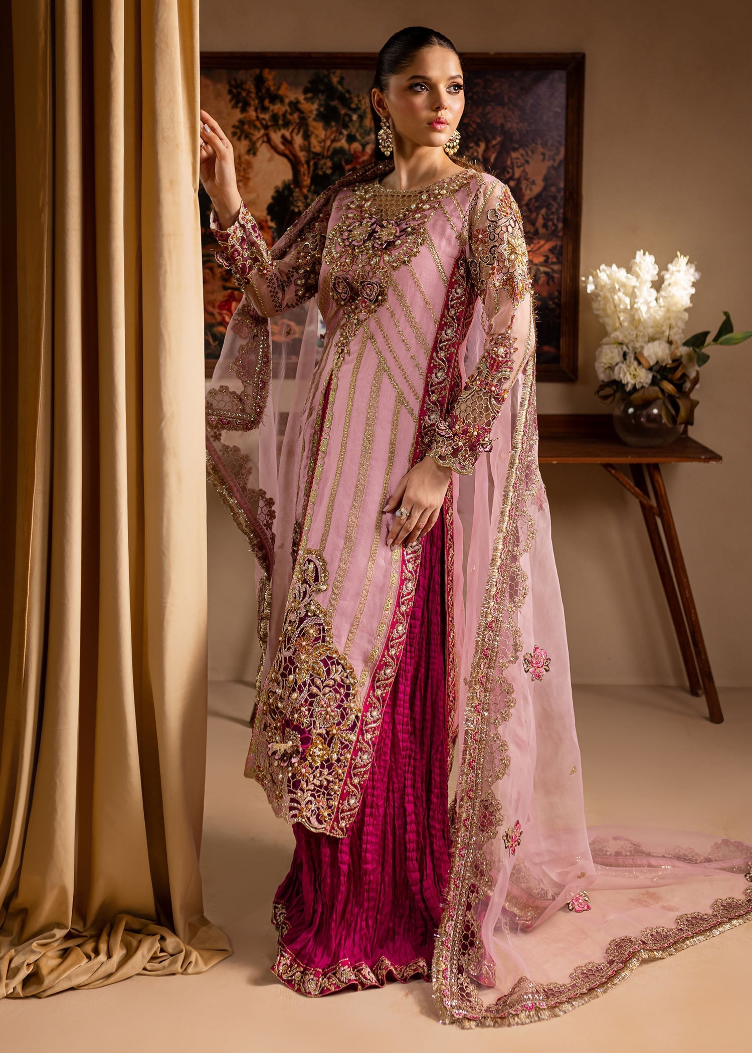 Maria Osama Khan | Lamhay Wedding Festive | Zarmina - by - Libasekhas UK - Registered Vendor of : Maria Osama Khan - 100% Original Designer Dresss