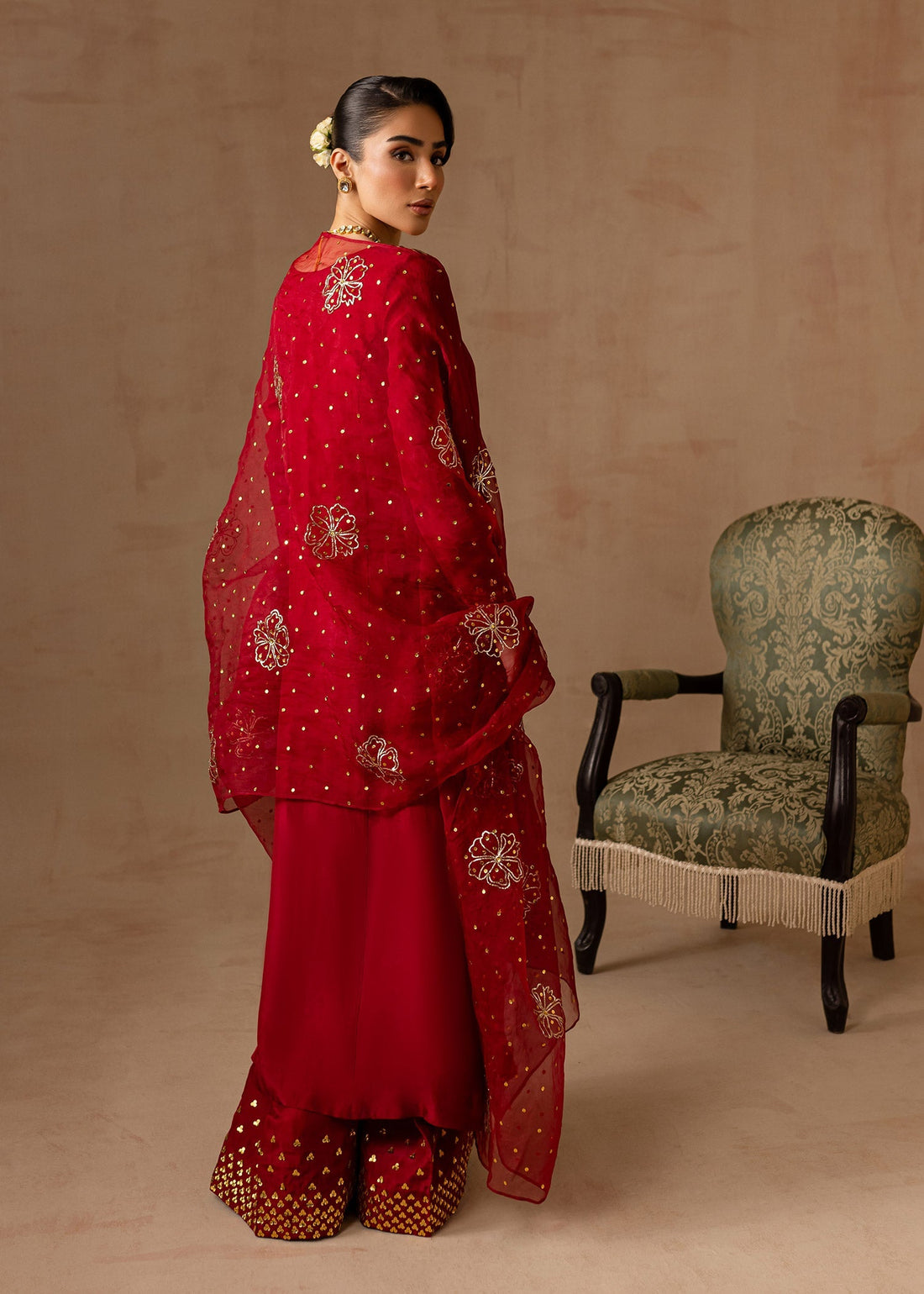 Maria Osama Khan | Noir Bliss Luxury Formals | Ruby - by - Libasekhas UK - Registered Vendor of : Maria Osama Khan - 100% Original Designer Dresss