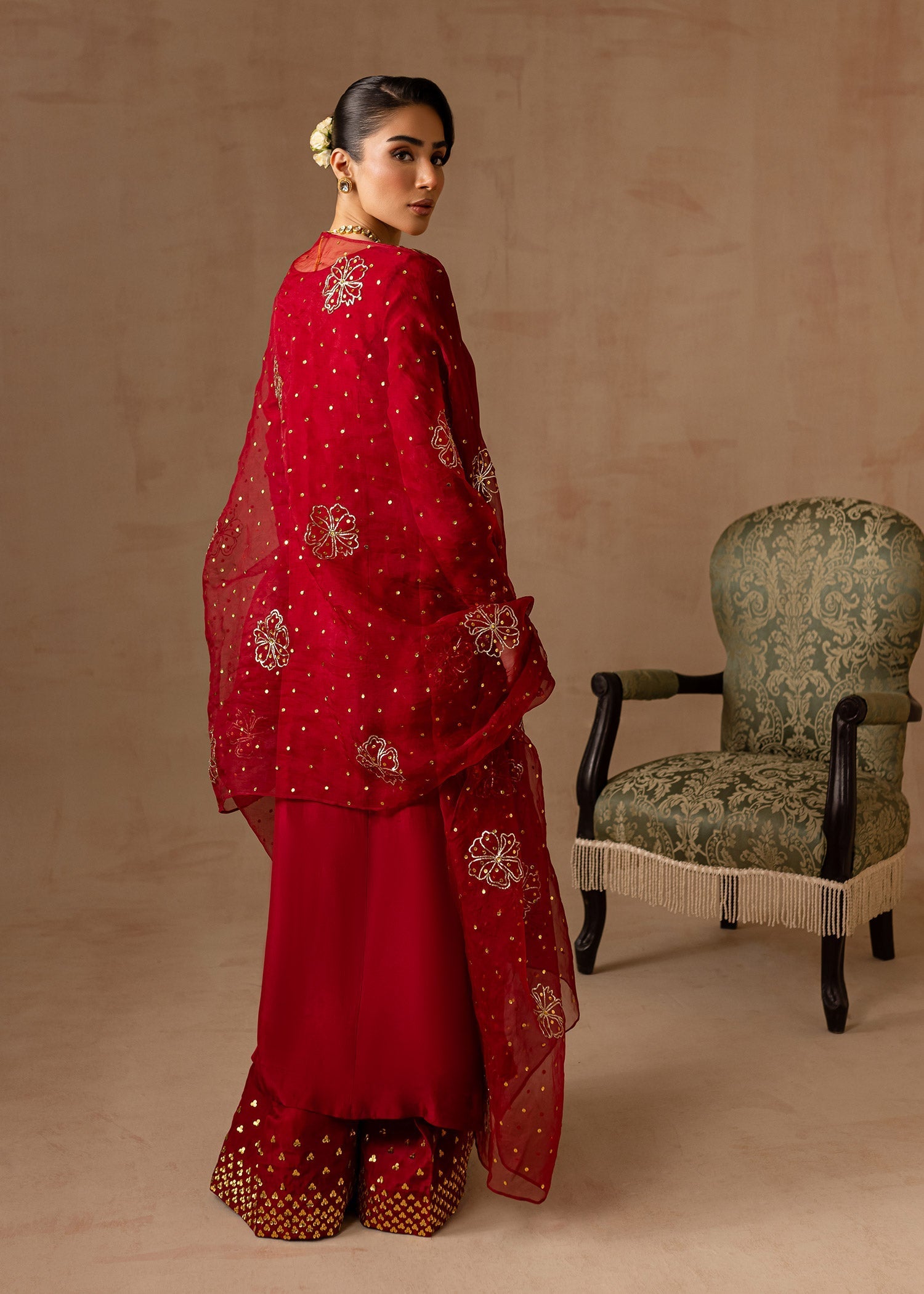 Maria Osama Khan | Noir Bliss Luxury Formals | Ruby - by - Libasekhas UK - Registered Vendor of : Maria Osama Khan - 100% Original Designer Dresss