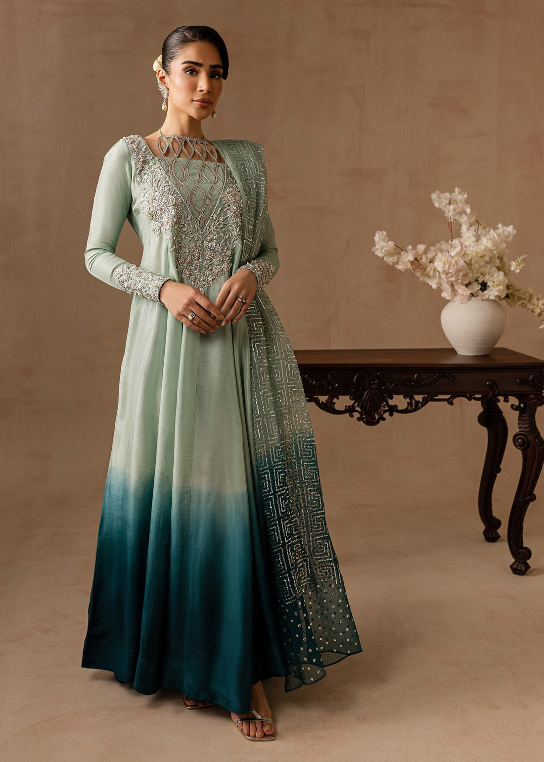 Maria Osama Khan | Noir Bliss Luxury Formals | Aazure - by - Libasekhas UK - Registered Vendor of : Maria Osama Khan - 100% Original Designer Dresss