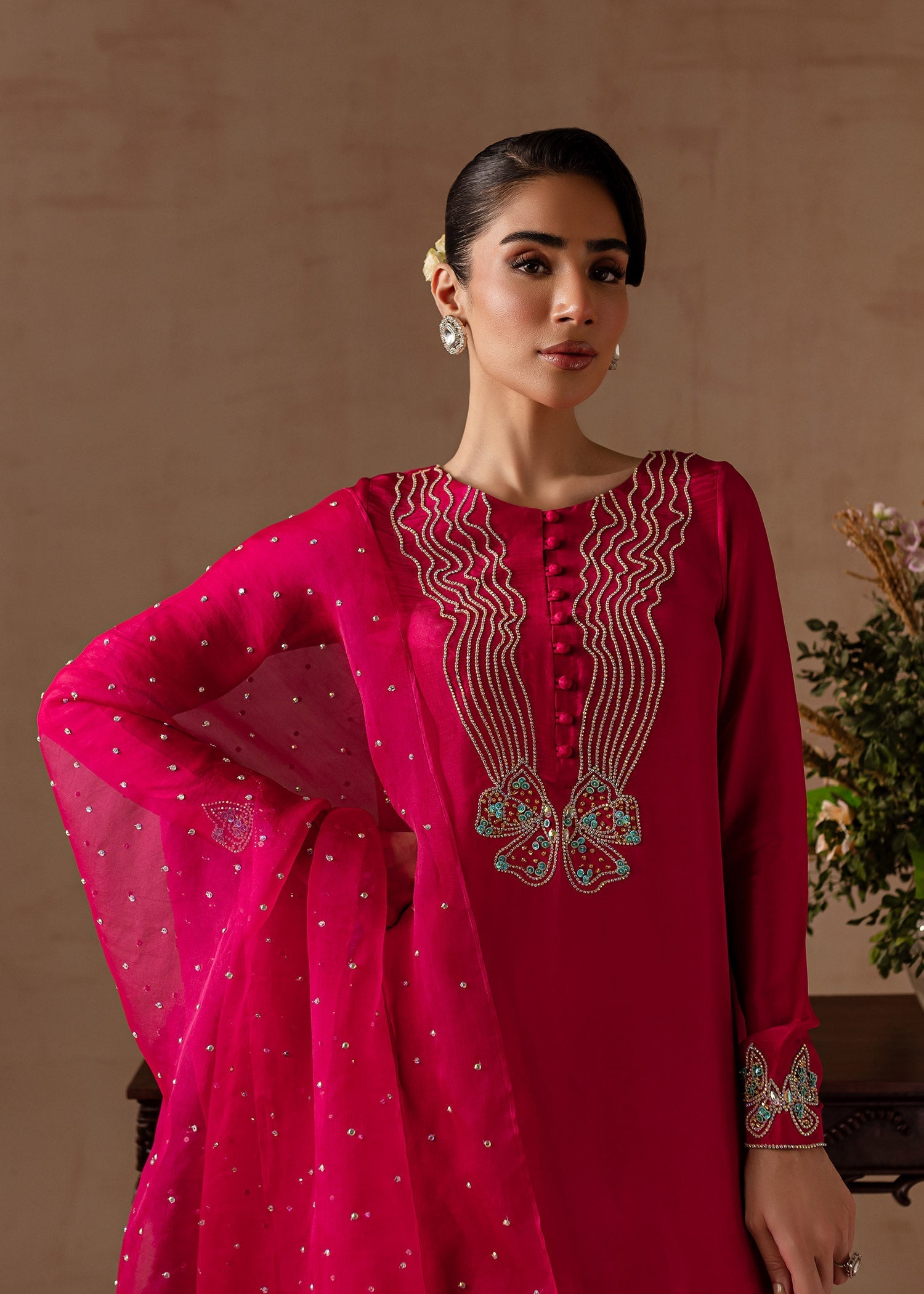 Maria Osama Khan | Noir Bliss Luxury Formals | Peony - by - Libasekhas UK - Registered Vendor of : Maria Osama Khan - 100% Original Designer Dresss