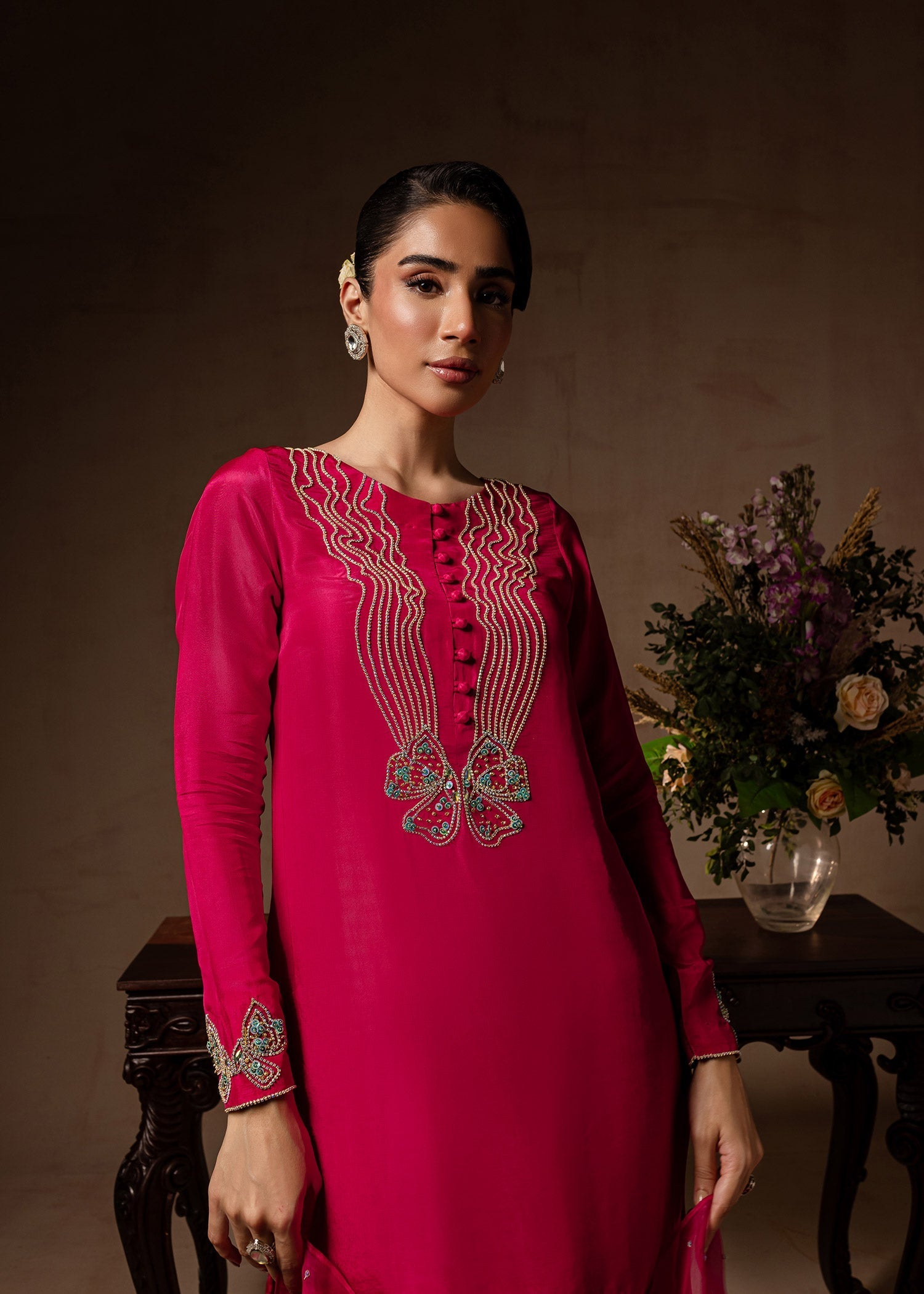 Maria Osama Khan | Noir Bliss Luxury Formals | Peony - by - Libasekhas UK - Registered Vendor of : Maria Osama Khan - 100% Original Designer Dresss