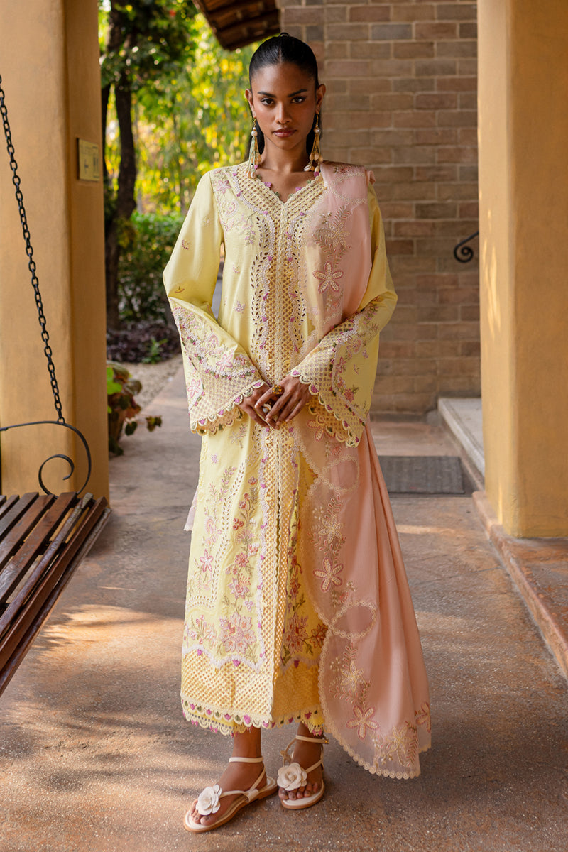 Qalamkar | Q Line Lawn 25 | QM-11 Ina - by - Libasekhas UK - Registered Vendor of : Qalamkar - 100% Original Designer Dresss