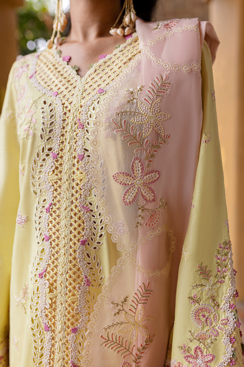 Qalamkar | Q Line Lawn 25 | QM-11 Ina - by - Libasekhas UK - Registered Vendor of : Qalamkar - 100% Original Designer Dresss