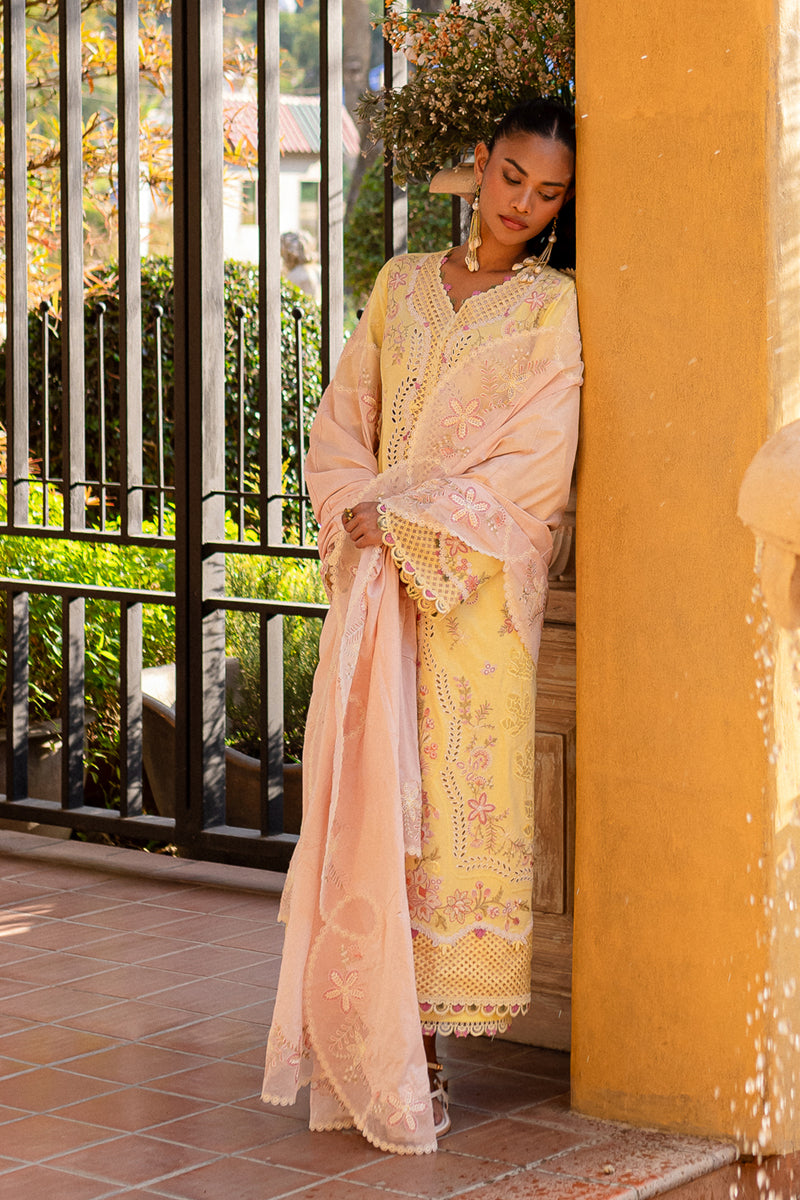Qalamkar | Q Line Lawn 25 | QM-11 Ina - by - Libasekhas UK - Registered Vendor of : Qalamkar - 100% Original Designer Dresss