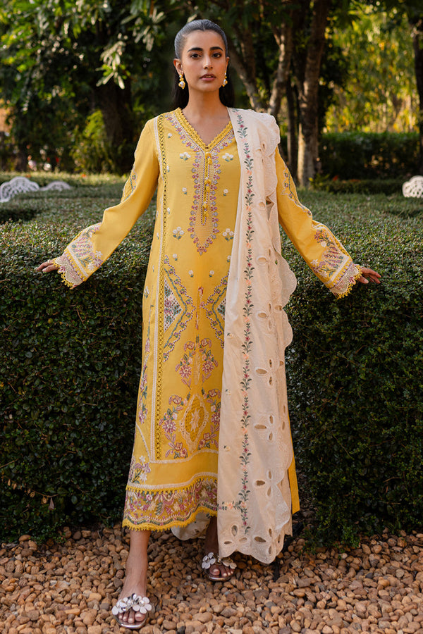 Qalamkar | Q Line Lawn 25 | QM-10 Olena - by - Libasekhas UK - Registered Vendor of : Qalamkar - 100% Original Designer Dresss