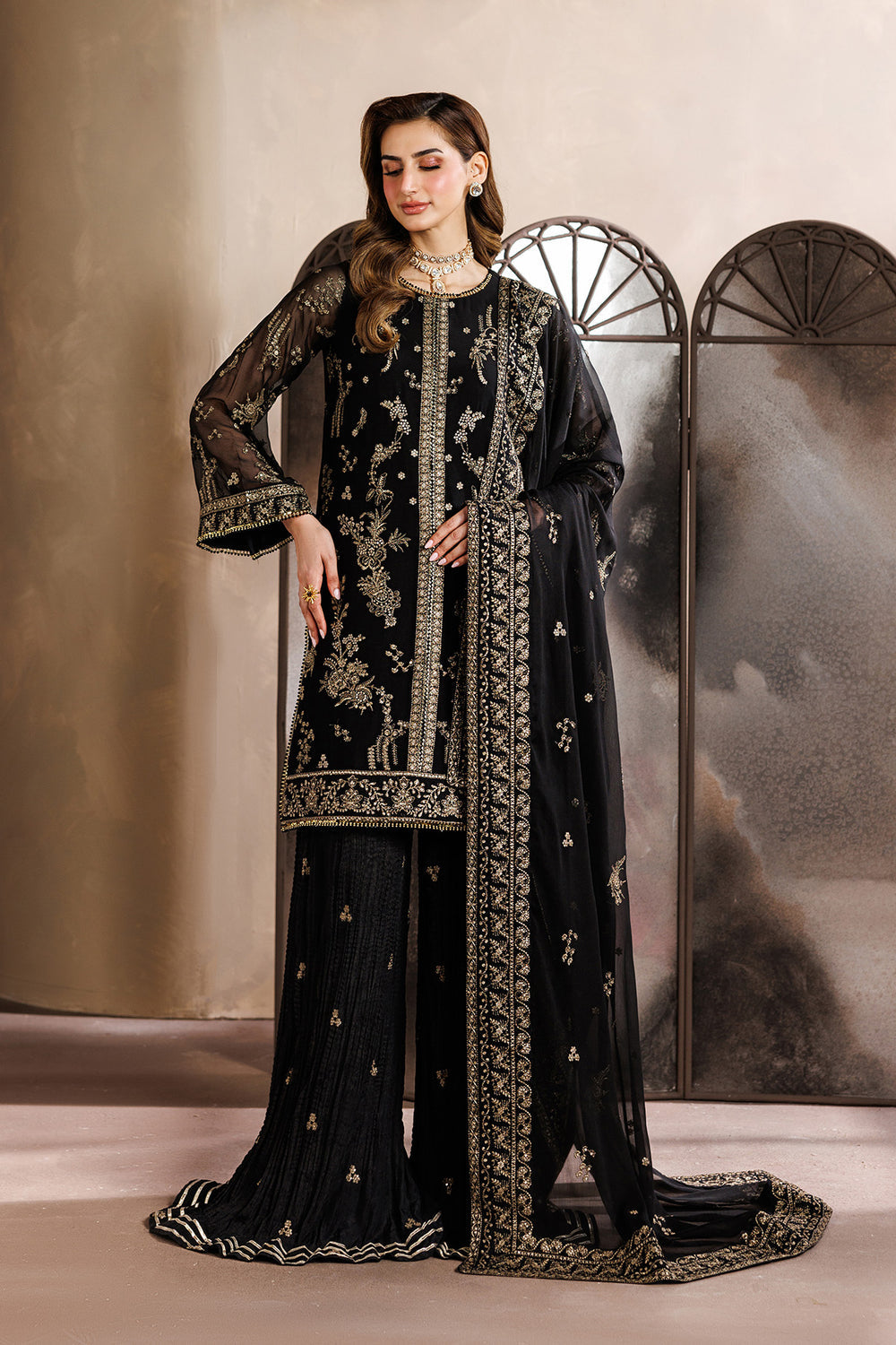 Zarif | Zayrah Formals | ZYR-SUMBUL-05 - by Libasekhas UK - Registered Vendor of : Zarif - 100% Original Designer Dress
